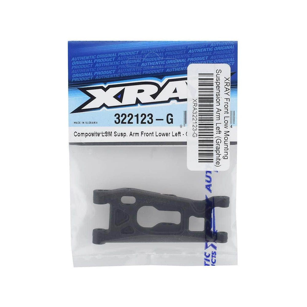 Caloosa Trains And Hobbies XRAY Parts & Accessories XRA322123-G, XRAY Front Left Low Mounting Suspension Arm (Graphite)