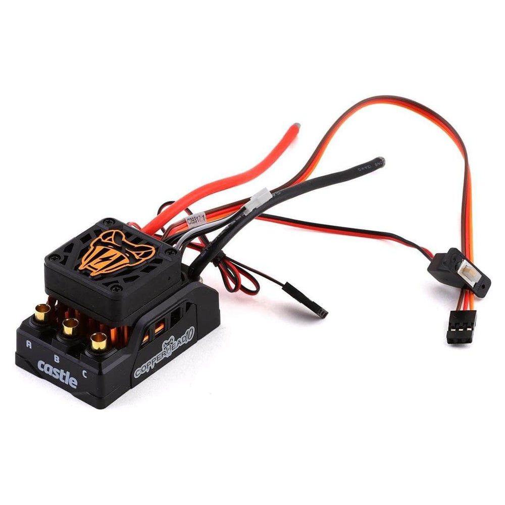 CSE010-0166-00, Castle Creations Copperhead 10 Waterproof 1/10 Scale Sensored Brushless ESC