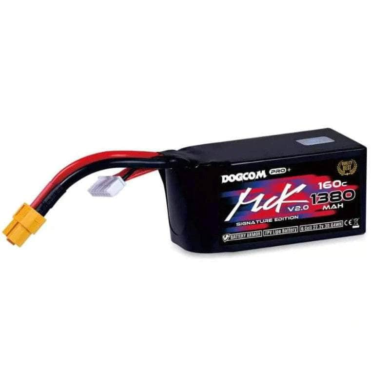 DOGCOM Battery DogCom MCK EDITION V2.0 22.2V 6S 1380mAh 160C LiPo Battery - XT60