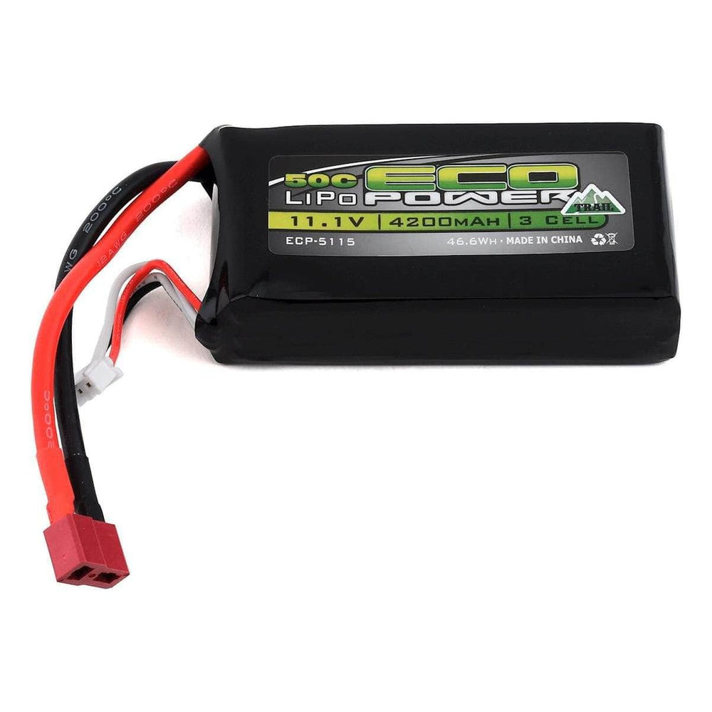 ECP-5115, EcoPower "Trail" 3S Shorty 50C LiPo Battery (11.1V/4200mAh)