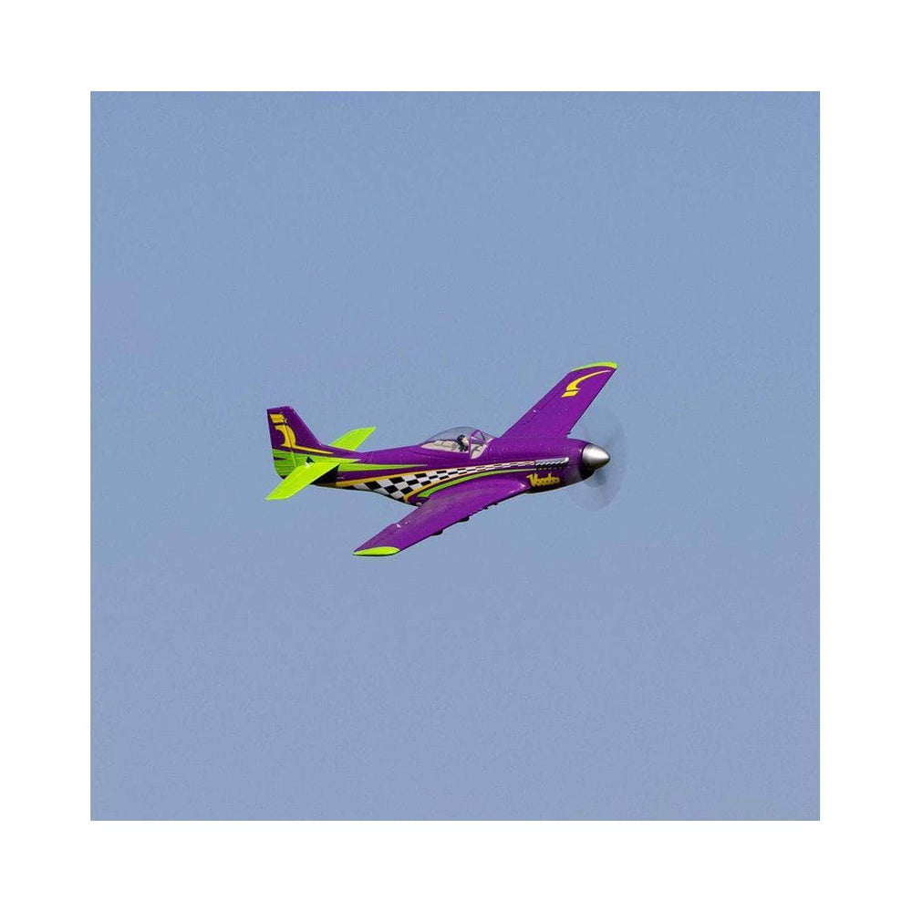 EFLU4350, E-flite UMX P-51D Voodoo BNF Basic Electric Airplane (493mm) w/AS3X & SAFE Select