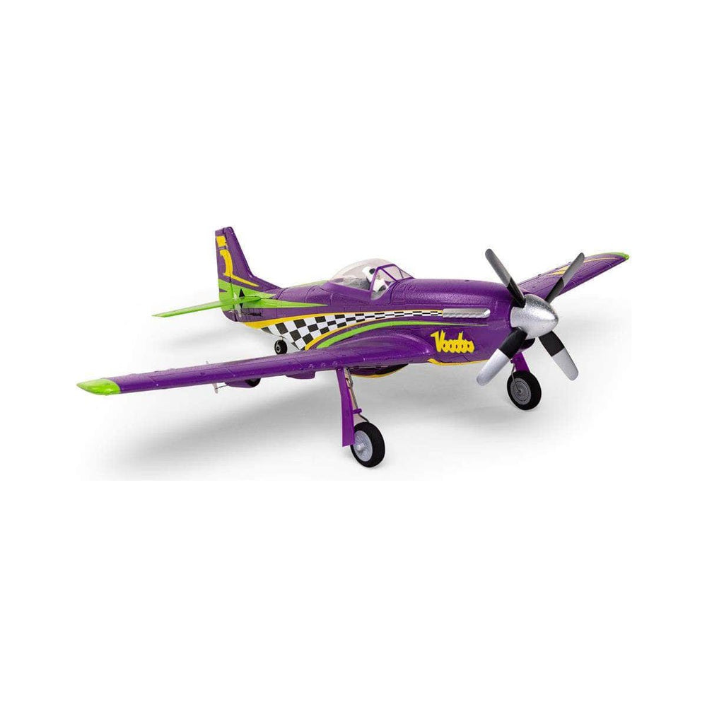 EFLU4350, E-flite UMX P-51D Voodoo BNF Basic Electric Airplane (493mm) w/AS3X & SAFE Select