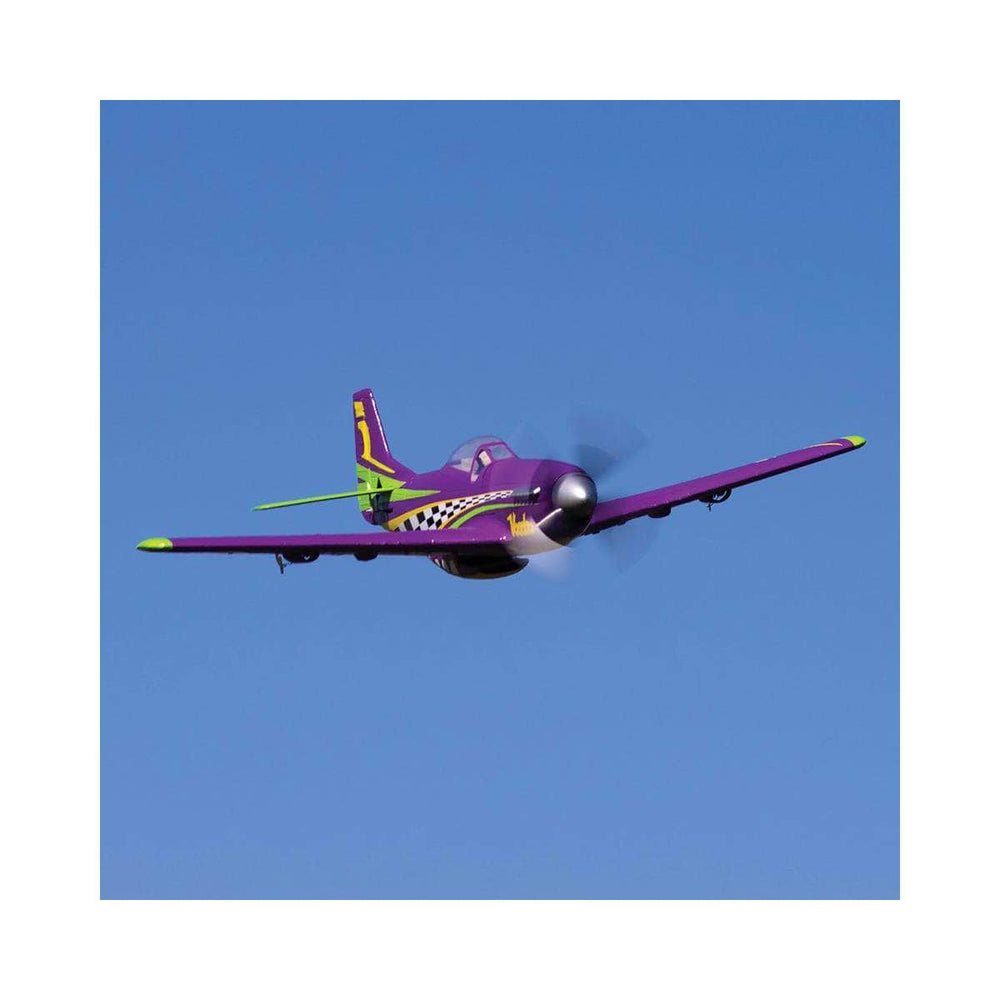 EFLU4350, E-flite UMX P-51D Voodoo BNF Basic Electric Airplane (493mm) w/AS3X & SAFE Select