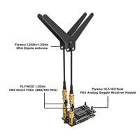 FLYWOO VRX Flywoo VRX 1G2-1G3 Dual 9CH 1.2/1.3GHz Analog Goggle Receiver Module
