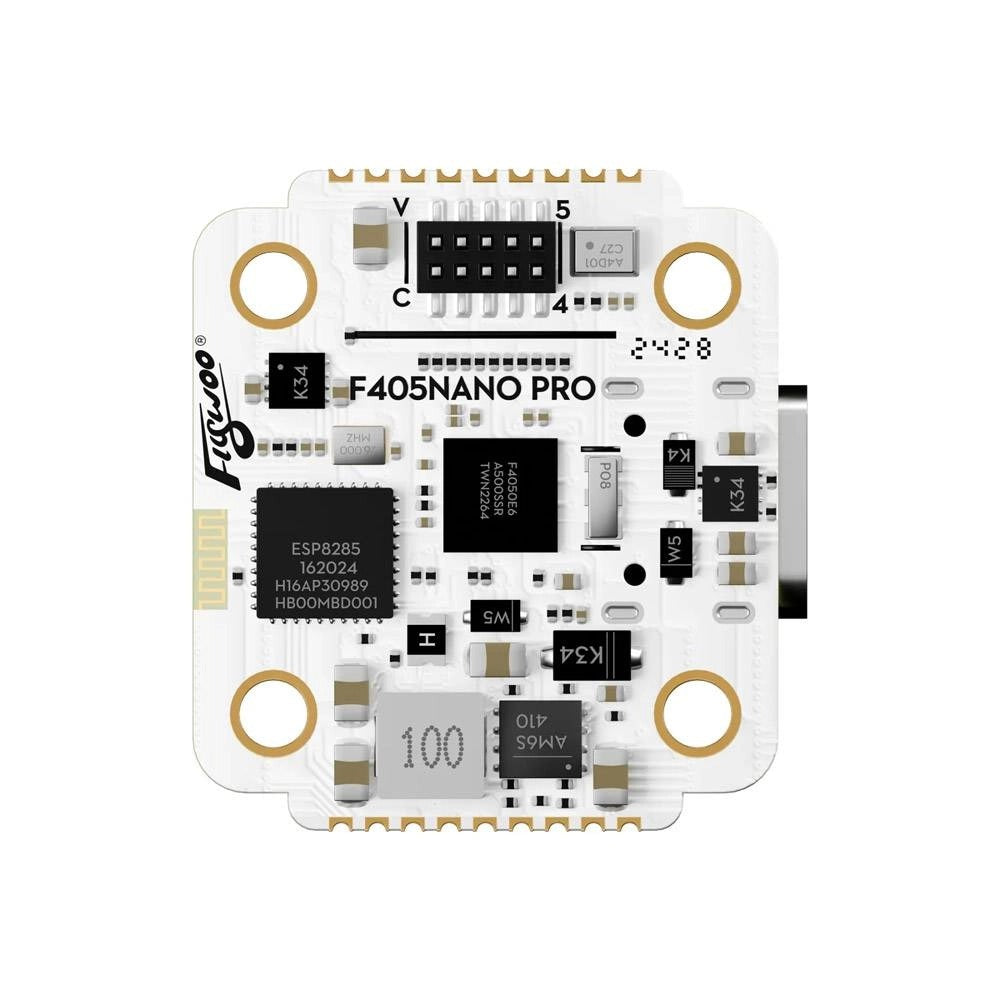 Flywoo GOKU V3 HD Stack - F4 FC + 20A 2-4S 4-in-1 BLHeli_S ESC w/ LED + ELRS 2.4GHz - 16x16