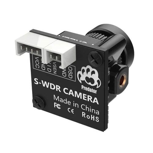 FOXEER Camera Foxeer Predator V5 Micro 1000TVL CMOS 4:3/16:9 PAL/NTSC FPV Camera (1.7mm) Naked - Black