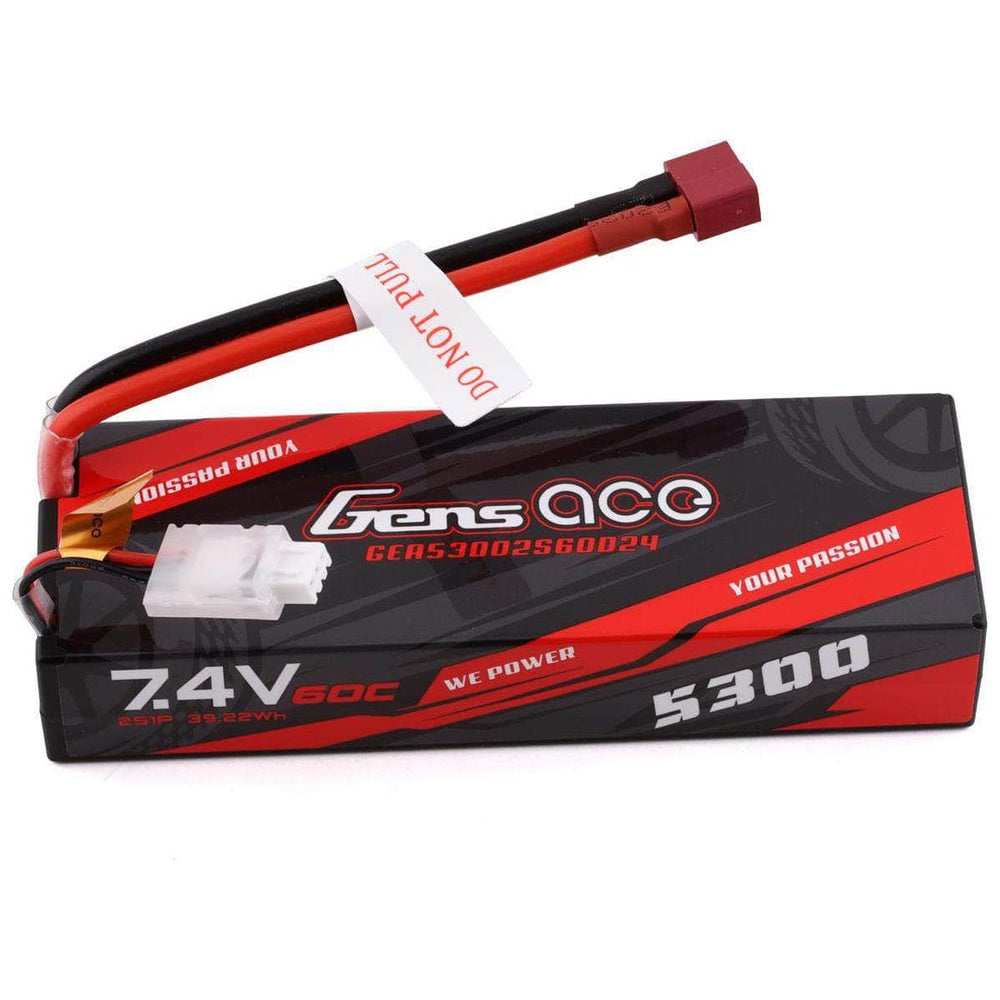 GEA53002S60D24, Gens Ace 2s LiPo Battery 60C (7.4V/5300mAh)