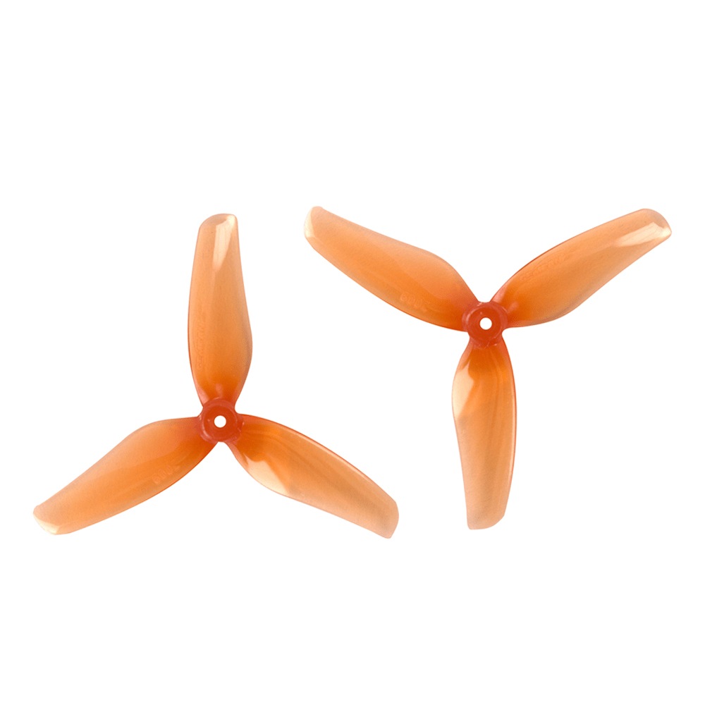 GEMFAN Prop Orange Gemfan Hurricane 2009-3 Durable Tri-Blade 2" Prop 8 Pack (1.5mm Shaft) - Choose Your Color