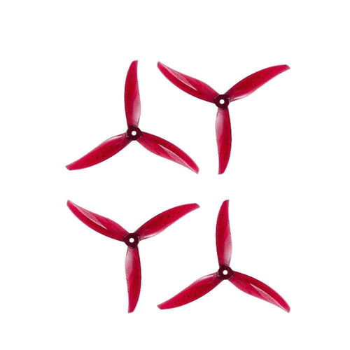 GEMFAN Prop Phoenix Red Gemfan Proxy 5127.5 3-Blade Propeller (Set of 4)