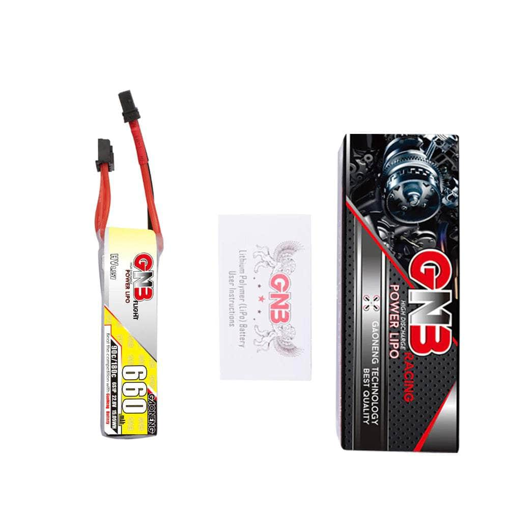 GNB Battery Gaoneng GNB 22.8V 6S 660mAh 90C LiHV Micro Battery (Long Type) - XT30