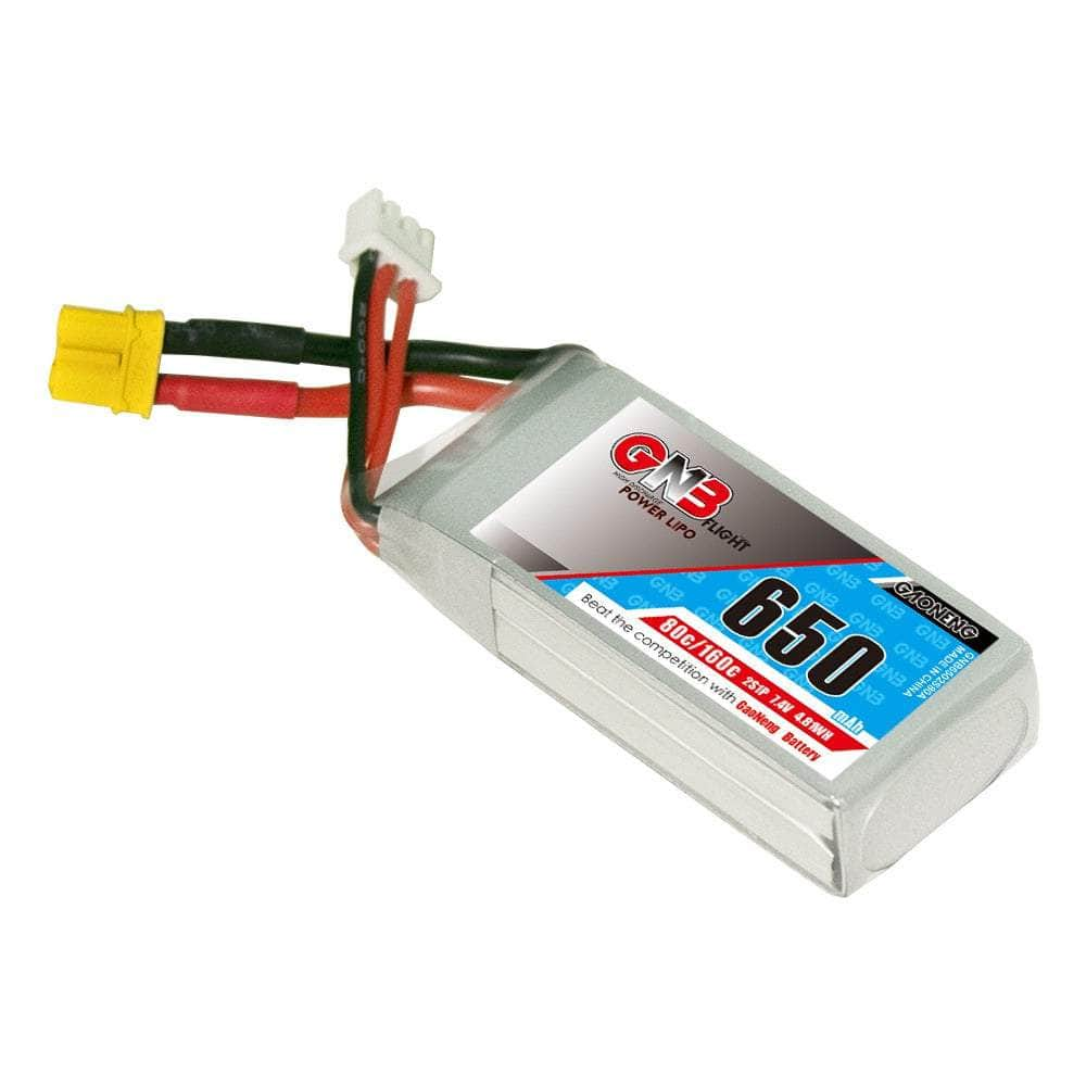 GNB Battery Gaoneng GNB 7.4V 2S 650mAh 80C LiPo Micro Battery (Square Type) - XT30