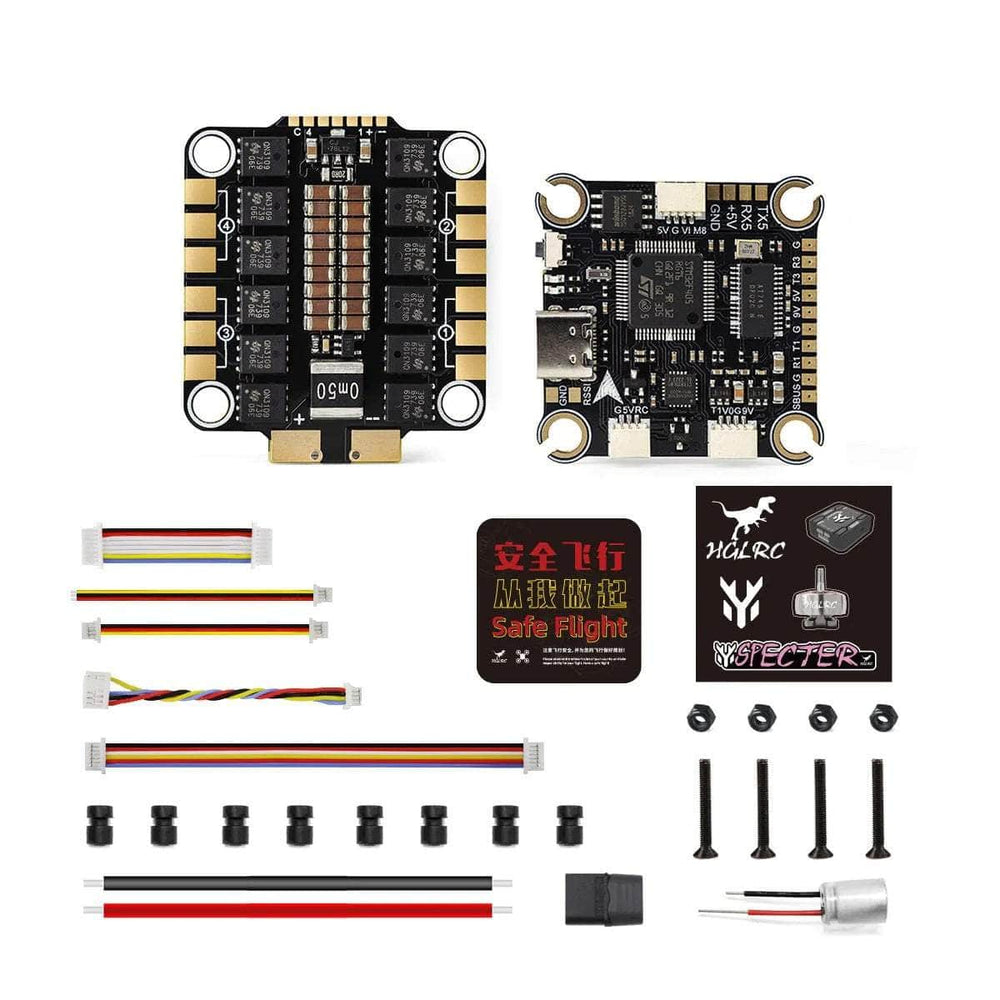 HGLRC Stack HGLRC SPECTER F460 HD 2-6S 30x30 Stack/Combo (F405 V2 FC  / 8Bit 60A 4in1 ESC) - MPU6000