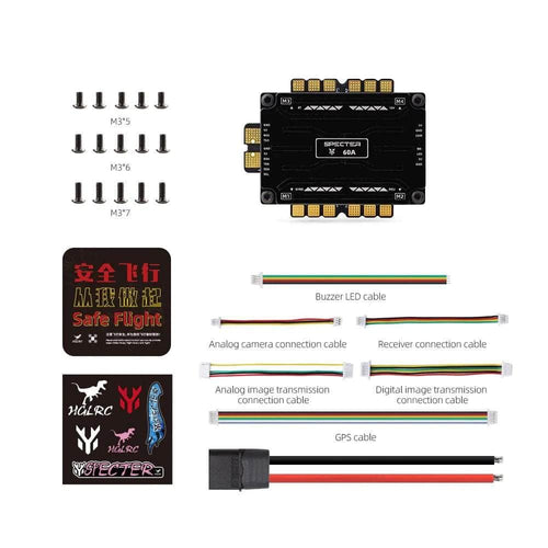 HGLRC Stack HGLRC SPECTER F760 BOX 3-6S 20x20 Integrated Stack/Combo (F722 FC / 32Bit 60A 4in1 ESC)