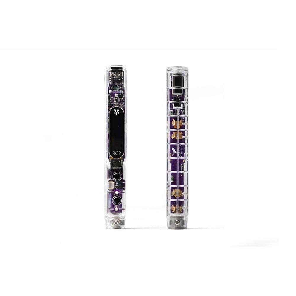 HGLRC RC2 Smart Soldering Iron - Transparent Case & Purple PCB