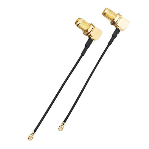 HOBBYPORTER RC TX ACC RadioMaster RP-SMA 90 Degree Adapter Set for GX12 Radio (2pcs)