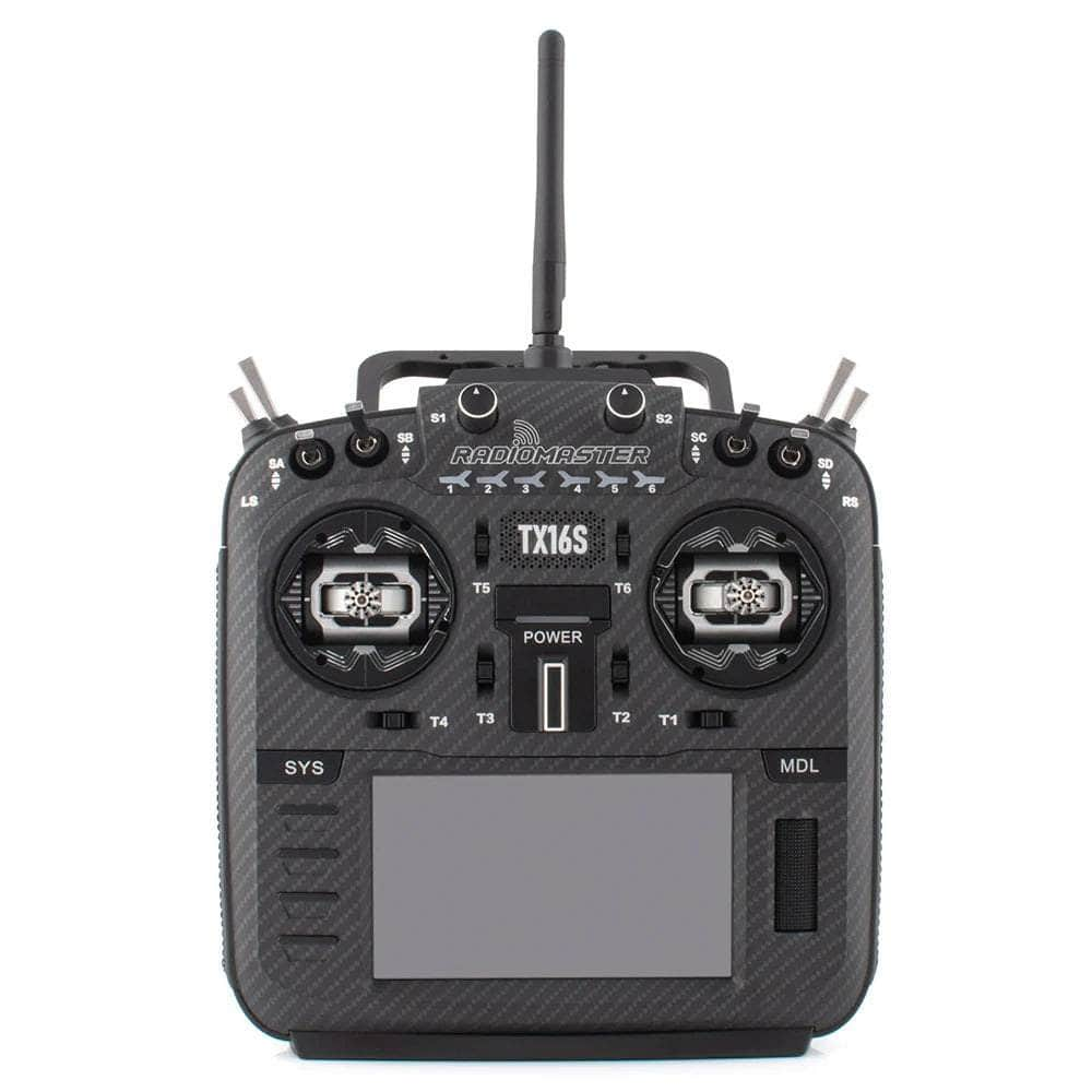 HOBBYPORTER RC TX RadioMaster TX16S MKII Max EdgeTX RC Transmitter w/ AG01 Hall Gimbals - Black / ELRS 2.4GHz