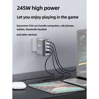 HOTA Charger HOTA P24 PD 248W USB Type-C Charger w/ 3-6S XT60 Input- Grey