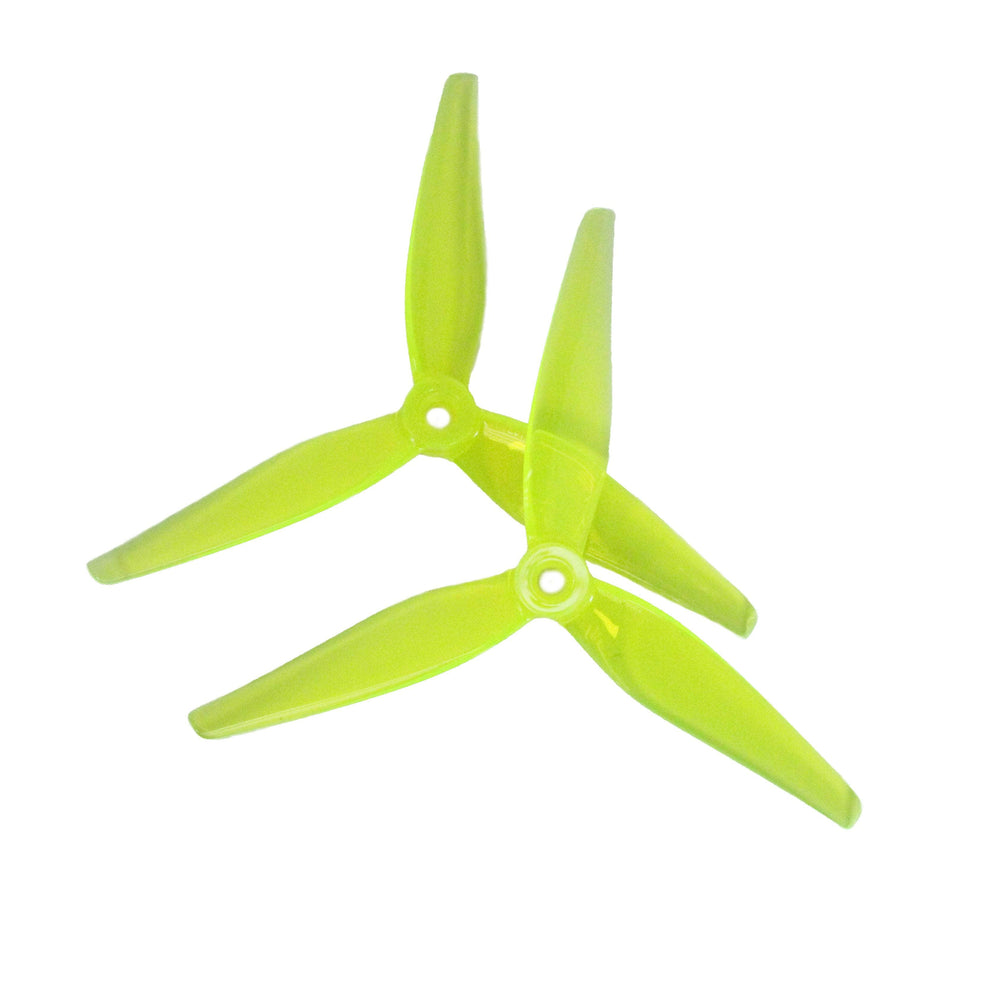 HQPROP Prop Yellow HQ Prop 5135 V2（R35 V2）5.1x3.5x3 Tri-Blade 5" Prop 4 Pack - Choose Your Color