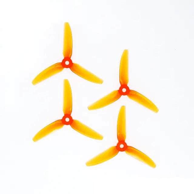 HQPROP Prop Light Orange HQ Prop Durable Prop 4X4.3X3 V1S Tri-Blade 4" Prop 4 Pack - Choose Your Color