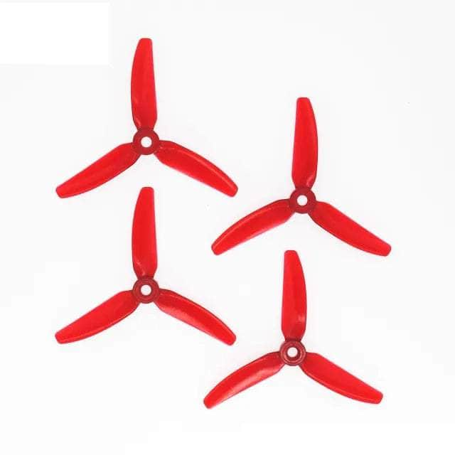 HQPROP Prop Light Red HQ Prop Durable Prop 4X4.3X3 V1S Tri-Blade 4" Prop 4 Pack - Choose Your Color