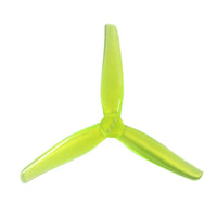 HQPROP prop Yellow HQ Prop Headsup T3.5x2.5x3 Tri-Blade 3.5" Prop 4 Pack (2mm Shaft) - Choose Color