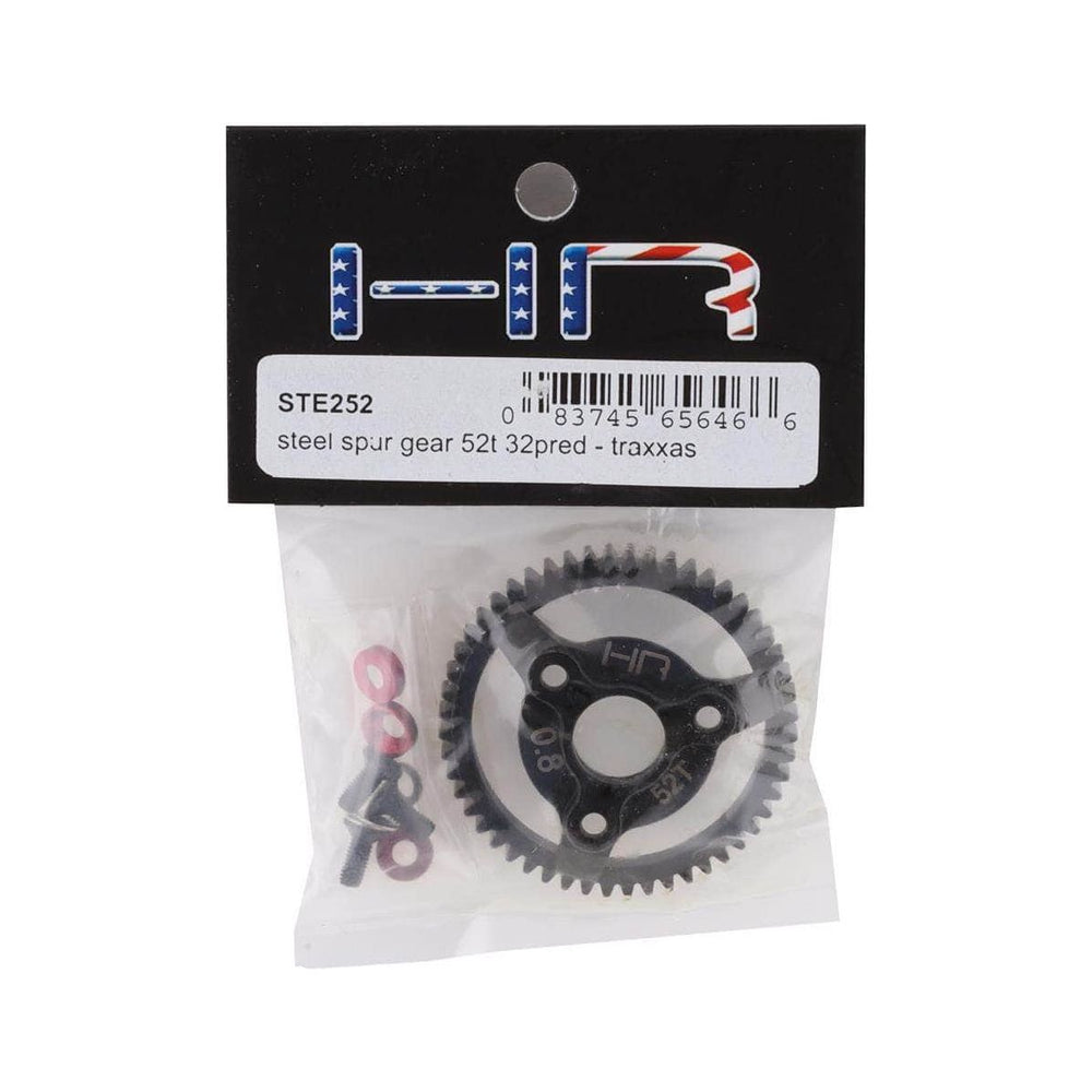 HRASTE252, Hot Racing Traxxas 32P Steel Spur Gear (Red) (52T)