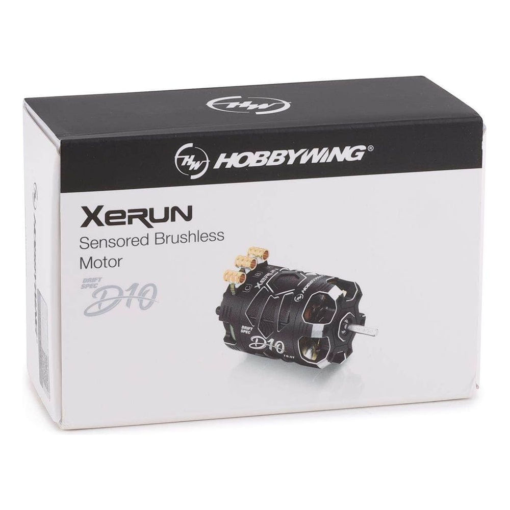 HWA30401134, Hobbywing Xerun D10 Drift Brushless Motor (10.5T) (Black)