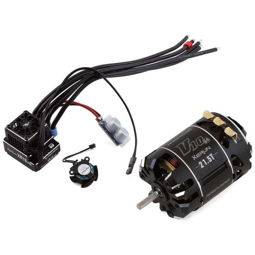 HWA38020336, Hobbywing XR10 Pro G2S Sensored Brushless ESC/V10 G4 Motor Combo (21.5T)