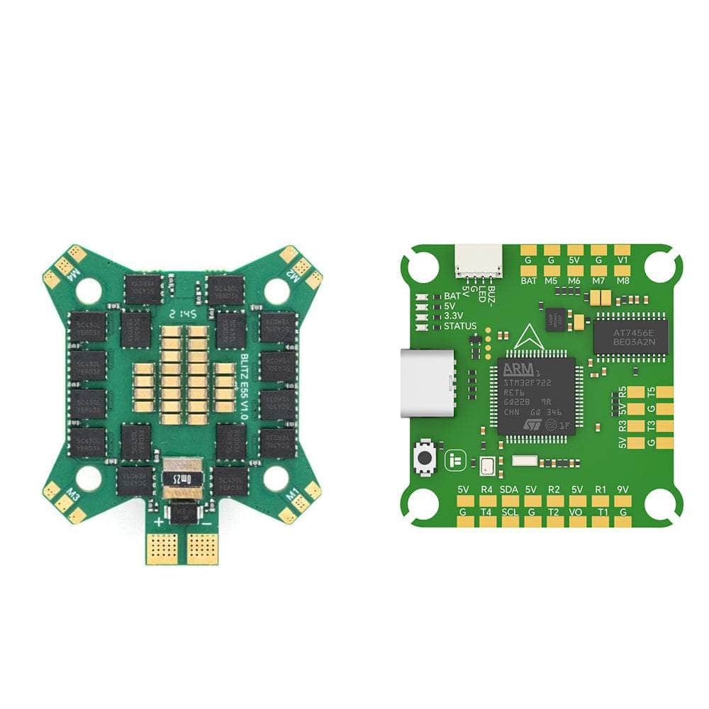 IFLIGHT Stack iFlight Blitz F7 V1.2 2-6S 30x30 Stack/Combo (F7 FC/ E55 32Bit 55A 4in1 ESC)