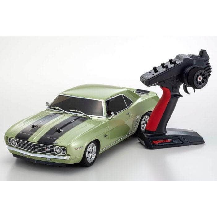 KYO34418T2, Kyosho Fazer Mk2 FZ02 1969 Chevy Camaro Z/28 ReadySet (Frost Green) w/Syncro KT-231P 2.4GHz Radio - RTR