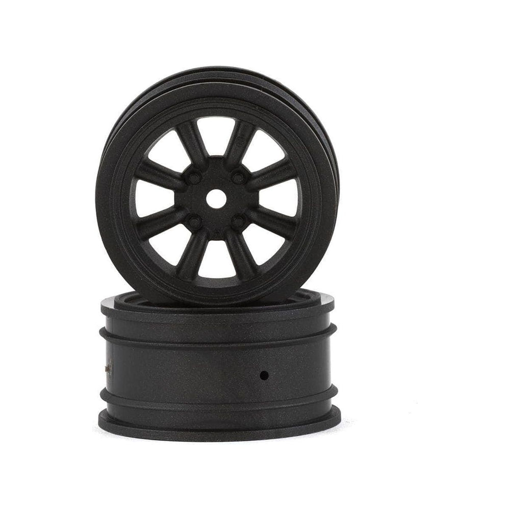 KYOFAH706BK, Kyosho Fazer 8-Spoke Watanabe Wheel (Black Metallic) (2) w/12mm Hex