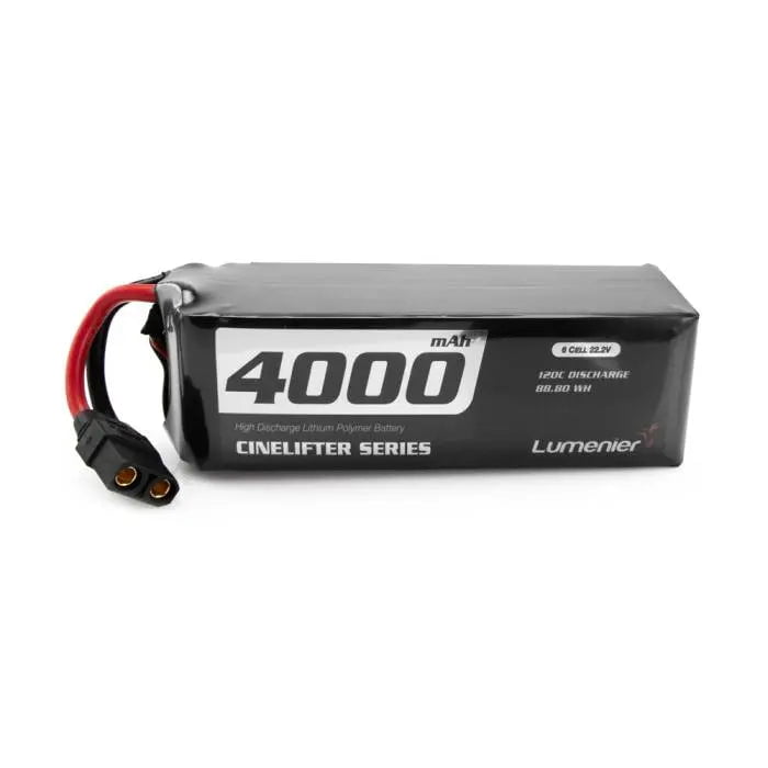 Lumenier 4000mAh 6S 120c CineLifter LiPo Battery XT90