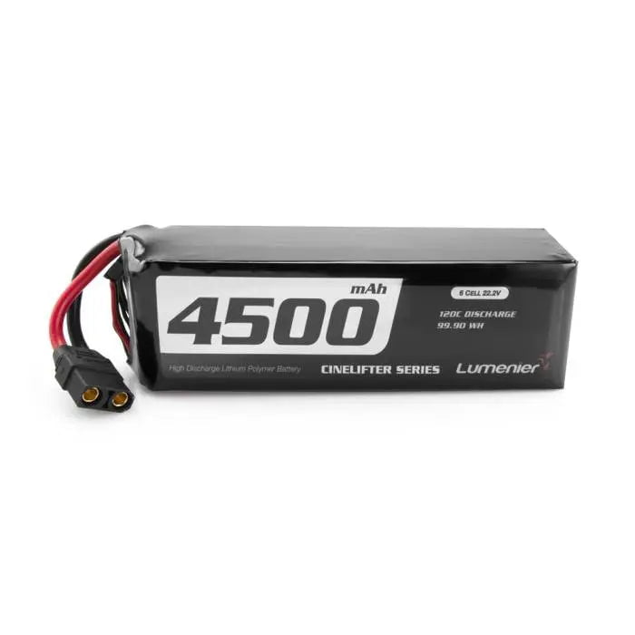 Lumenier 4500mAh 6S 120c CineLifter LiPo Battery XT90