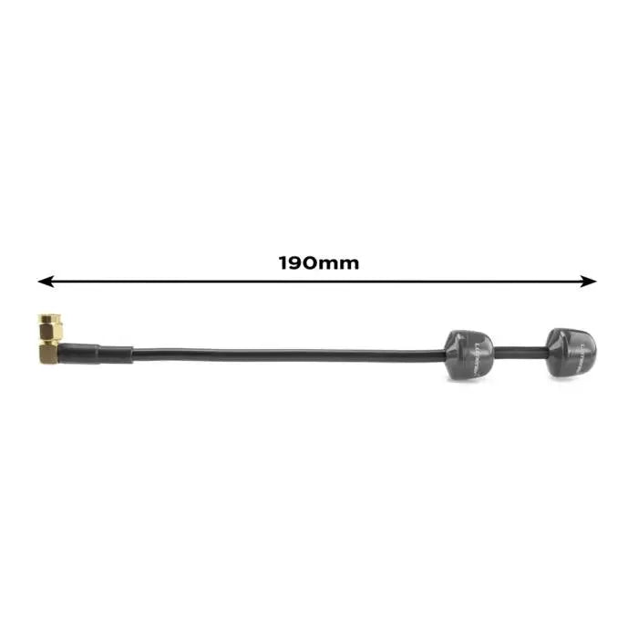 Lumenier Double AXII 2 HD Long Range 5.8GHz Antenna (LHCP, RPSMA) - Right-Angle