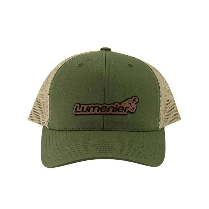 Lumenier Logo Retro Trucker Hat - Moss/Khaki