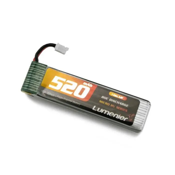 LUMENIER Battery Lumenier 520mAh 1S 80c Micro HV LiPo Battery JST-2.0PXH