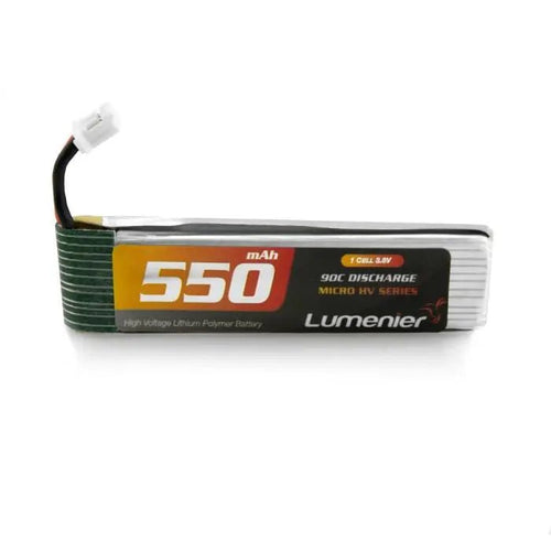 LUMENIER Battery Lumenier 550mAh 1S 90c Micro HV LiPo Battery JST-2.0PXH