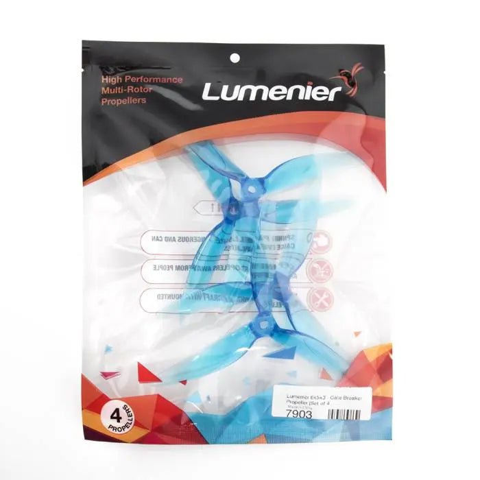 LUMENIER Prop Lumenier 6x5x3 - Gate Breaker Propeller (Set of 4 - Transparent Blue)