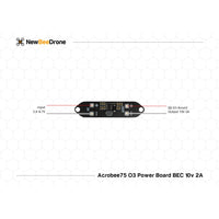 NewBeeDrone Drone FC+ESC NewBeeDrone Acrobee75 HD O3 Power Board BEC 10V 2A