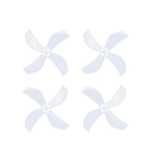 NewBeeDrone Drone Propellers Clear NewBeeDrone Azi (Quad Blade) Micro Propellers 31mm -1.0mm Shaft (Set of 4)