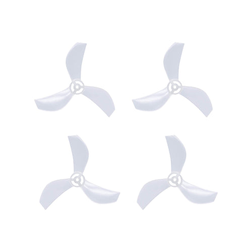 NewBeeDrone Drone Propellers Clear NewBeeDrone Azi (Tri Blade) Micro Propellers 31mm - 0.8mm Shaft (Set of 4)