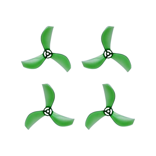 NewBeeDrone Drone Propellers Jade Green NewBeeDrone Azi (Tri Blade) Micro Propellers 31mm - 1.0mm Shaft (Set of 4)