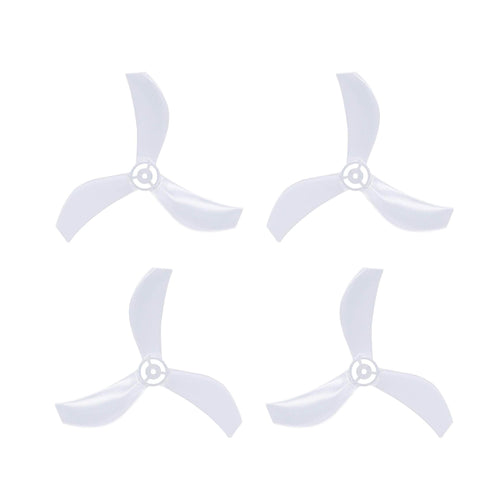 NewBeeDrone Drone Propellers Clear NewBeeDrone Azi (Tri-Blade) Micro Propellers 40mm - 1.0mm Shaft (Set of 4)