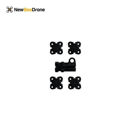 NewBeeDrone Drone Frames 1x Set 3D Printed Vista Antenna Mount and TPU Motor Caps NewBeeDrone CinemAh Carbon Fiber Frame Replacement Parts  - Main Plate, Side Plates, Motor Mounts, Etc.