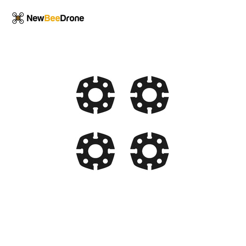 NewBeeDrone Drone Frames 4x Carbon Fiber Motor Mounts NewBeeDrone CinemAh Carbon Fiber Frame Replacement Parts  - Main Plate, Side Plates, Motor Mounts, Etc.