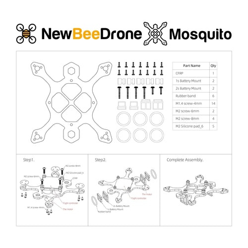 NewBeeDrone Drone Frames NewBeeDrone Mosquito Frame