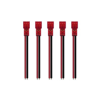 NEWBEEDRONE Hardware NewBeeDrone Nectar Pigtail Connector Gold Plated Solid Pin PH2.0 26AWG 45mm Red Battery Lead - 5 Pack