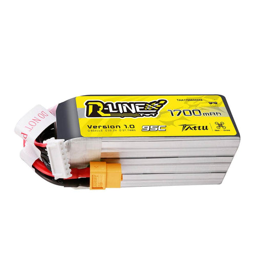 NewBeeDrone Batteries Tattu X NewBeeDrone R-Line 1700mAh 22.2V 95C 6S1P Lipo Battery Pack With XT60 Plug