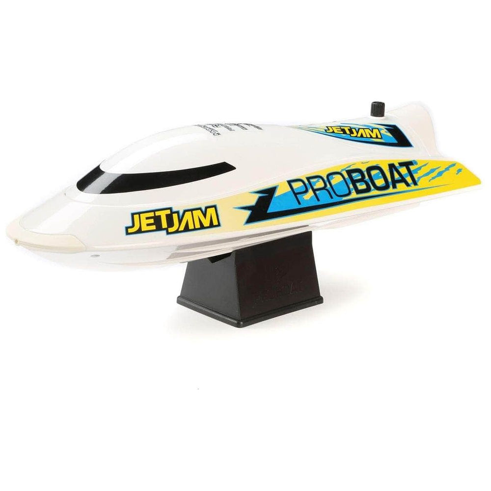 PRB08031V2T2, Pro Boat Jet Jam V2 12" Self-Righting Brushed RTR Pool Race Boat (White) w/2.4GHz Radio, Battery & Charger