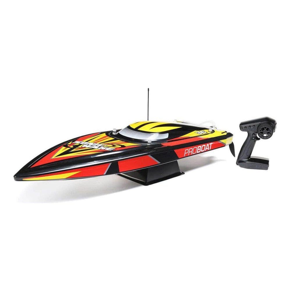 PRB08032V2T1, Pro Boat Sonicwake 36" Self-Righting RTR Deep-V Brushless Boat (Black) w/Spektrum SLT3 2.4GHz Radio